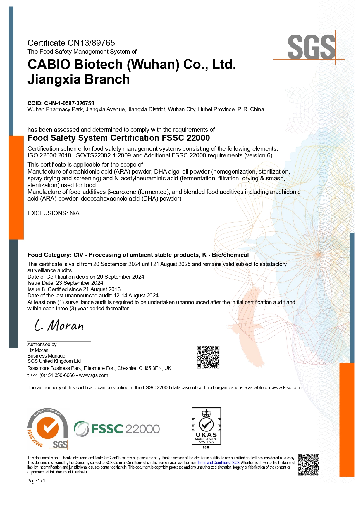 FSSC22000-SGS