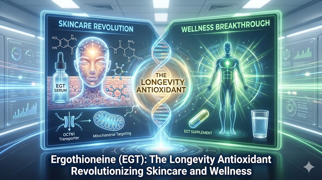 Ergothioneine (EGT): The Longevity Antioxidant Revolutionizing Skincare and Wellness