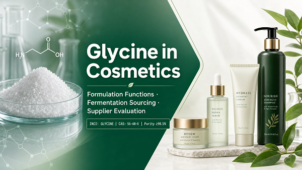 Glycine in Cosmetics: Formulation Functions, Fermentation Sourcing, and Supplier Evaluation